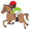 Horse Racing - Black emoji on Emojione